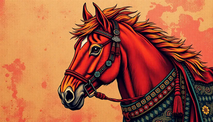 ethnic horse graphic