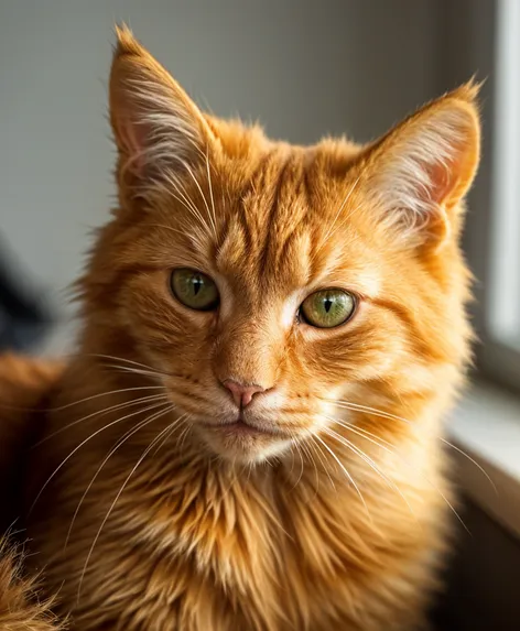 orange maine coon cat