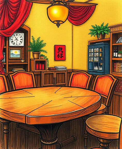 brown table drawing pdf