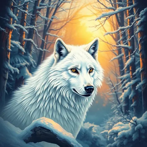 albino wolf