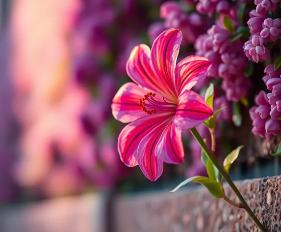 glowing wall flower picture