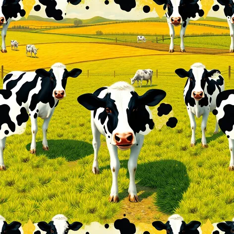 repeating pattern cow spots