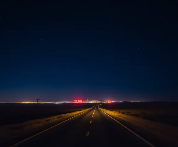 road landscape night desert