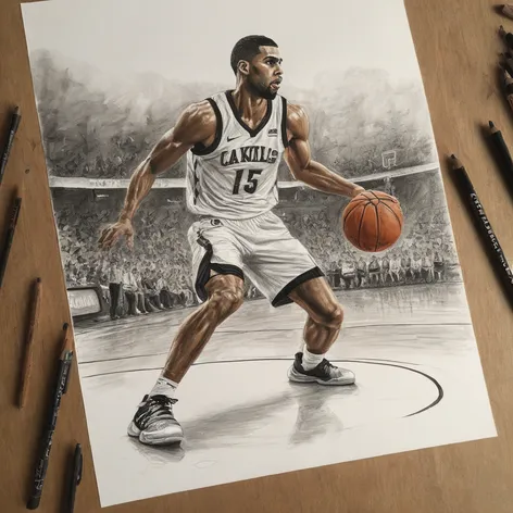 basketball drawing