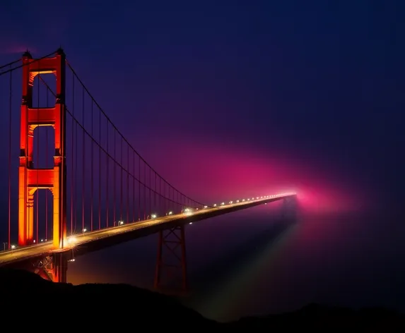 golden gate at night