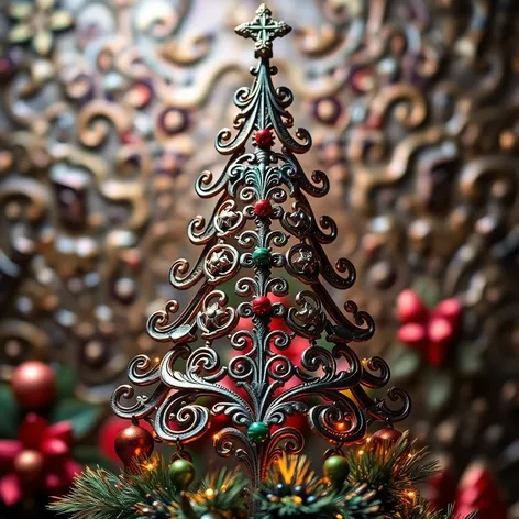 metal christmas tree