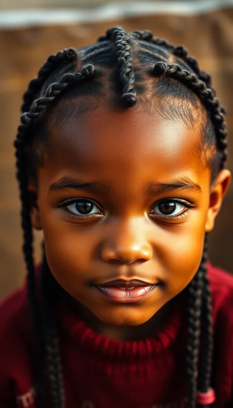 black childrens hairstyles braids