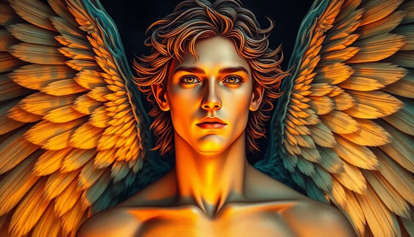 male angels with wings