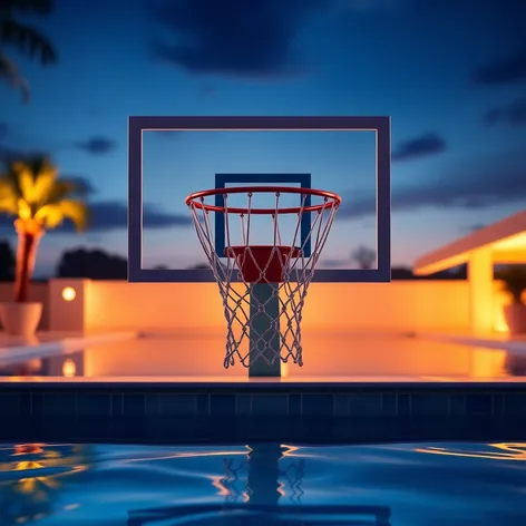 pool basketball hoop