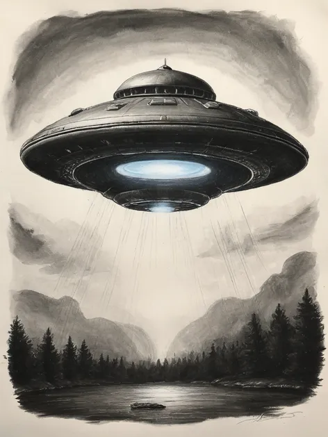 ufo drawing