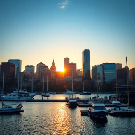 boston sunrise usa Image – Free AI Generator | Makepix