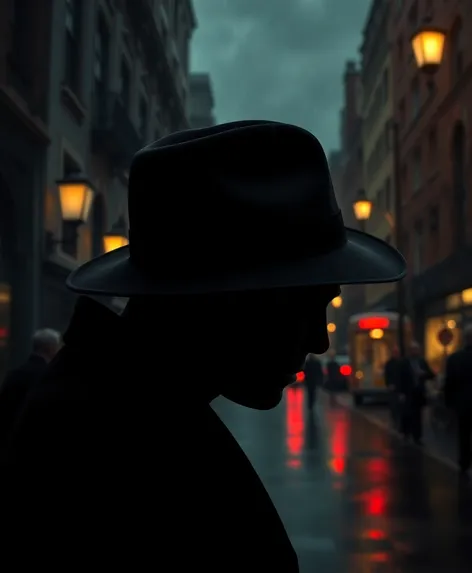 film noir detective hat