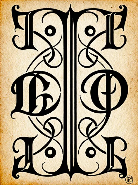 old english tattoo lettering