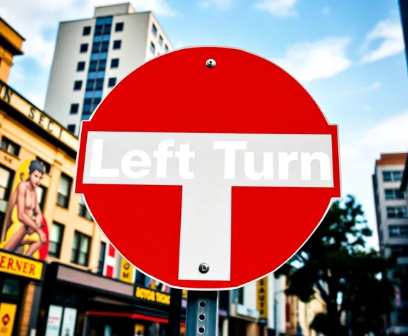 left turn sign