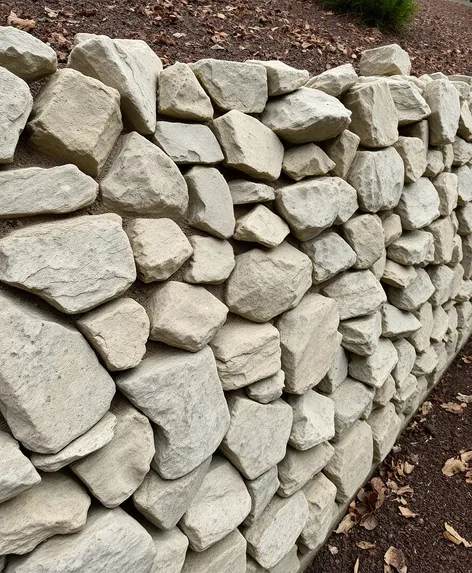 boulder retaining wall