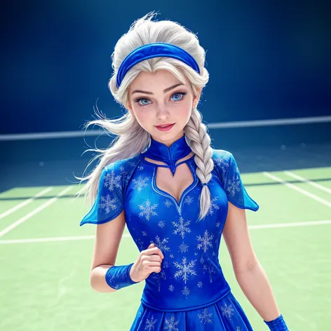 Queen Elsa tennis outfit