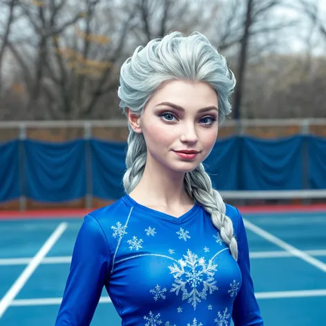 Queen Elsa tennis outfit