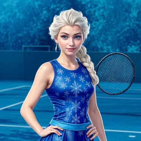 Queen Elsa tennis outfit