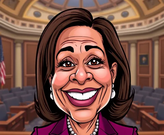 kamala harris caricature