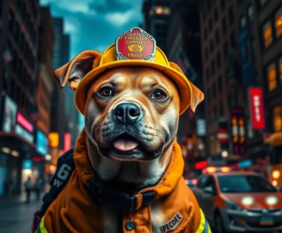 firefighter dog