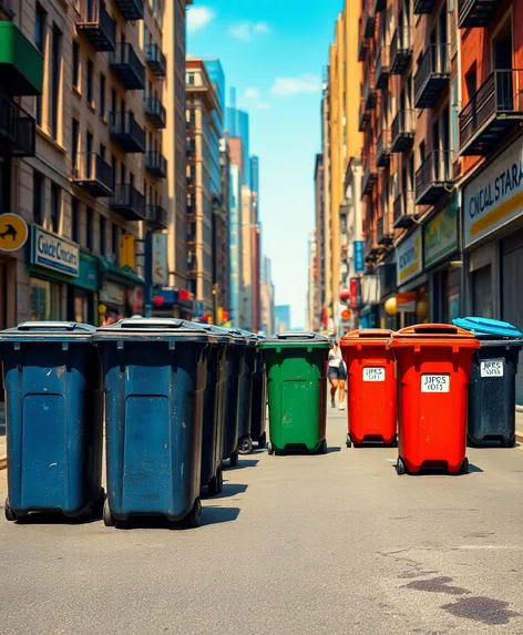 large garbage cans