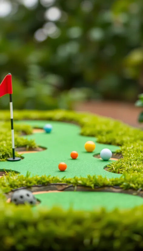 miniature golf set over