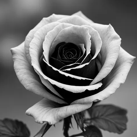 black and white rose