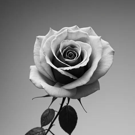 black and white rose