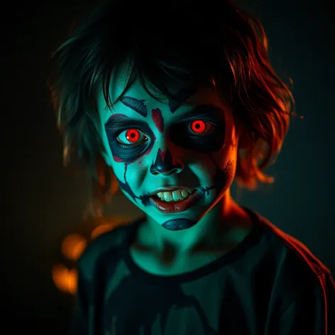 halloween makeup zombie kid