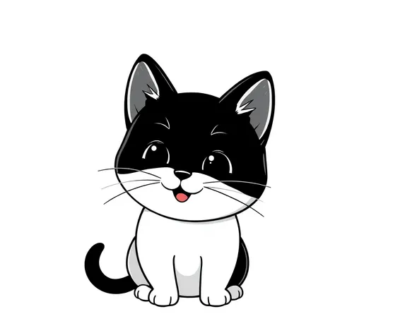 free cute cat black