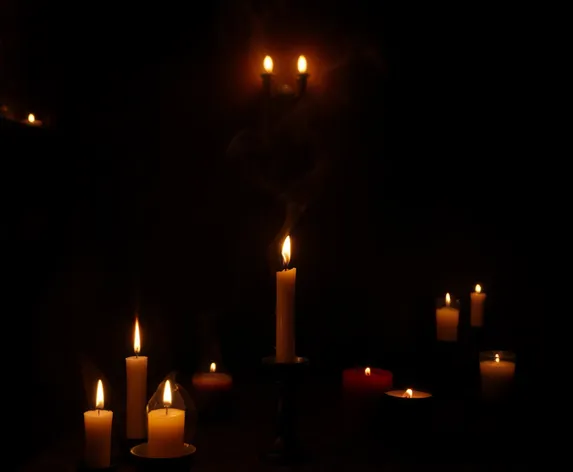 flame flickering candles