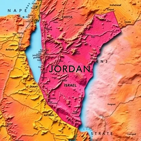 map of jordan and