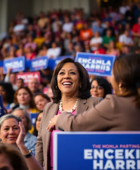 kamala harris rally photos