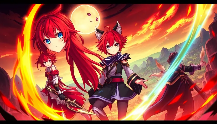 red haired genshin characters