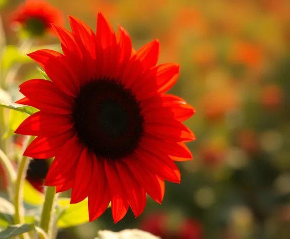 red sunflower