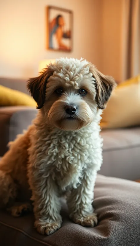 dog with curly hair