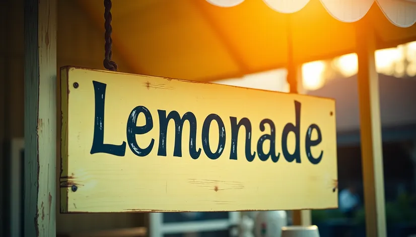 lemonade stand sign