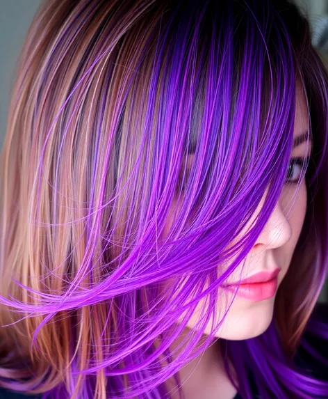 purple streaks on brown