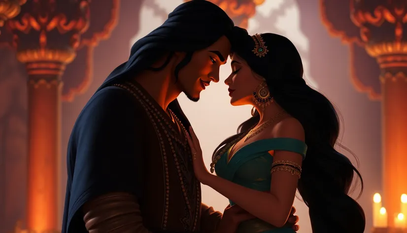 jafar and jasmine kiss