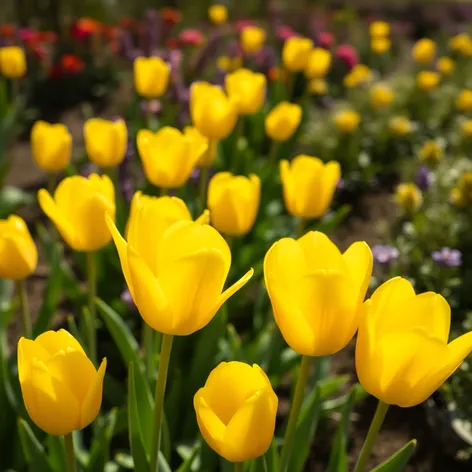 yellow tulips