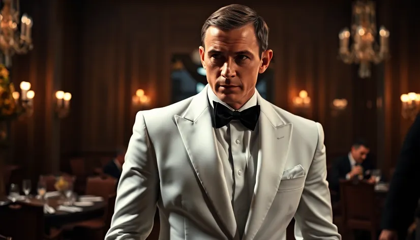 james bond white tux