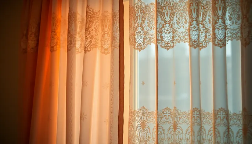 curtains and lace