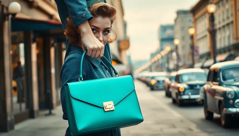 teal purse