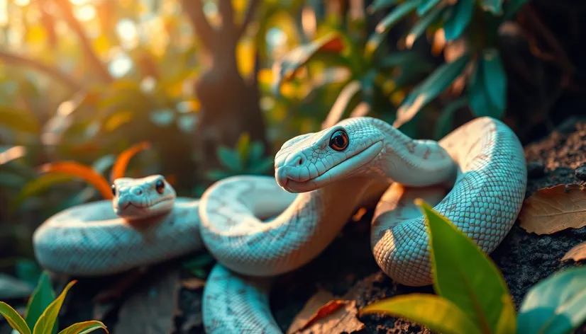 albino snakes