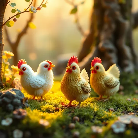 miniature chickens