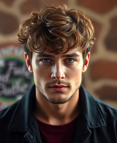 mens curly fringe hairstyles