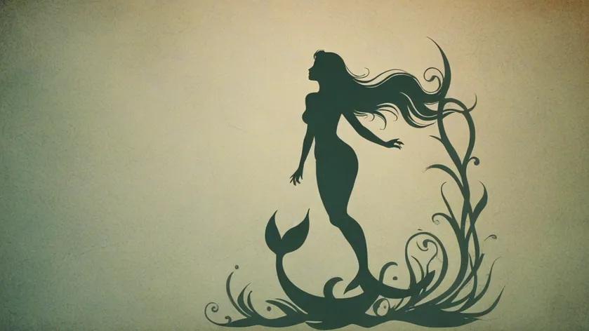 mermaid silhouette