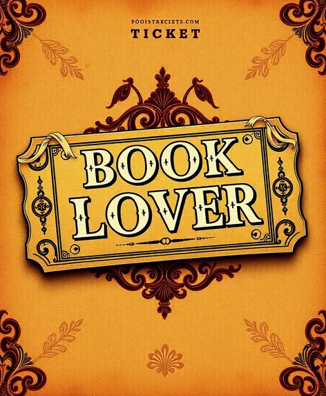 book lover ticket design