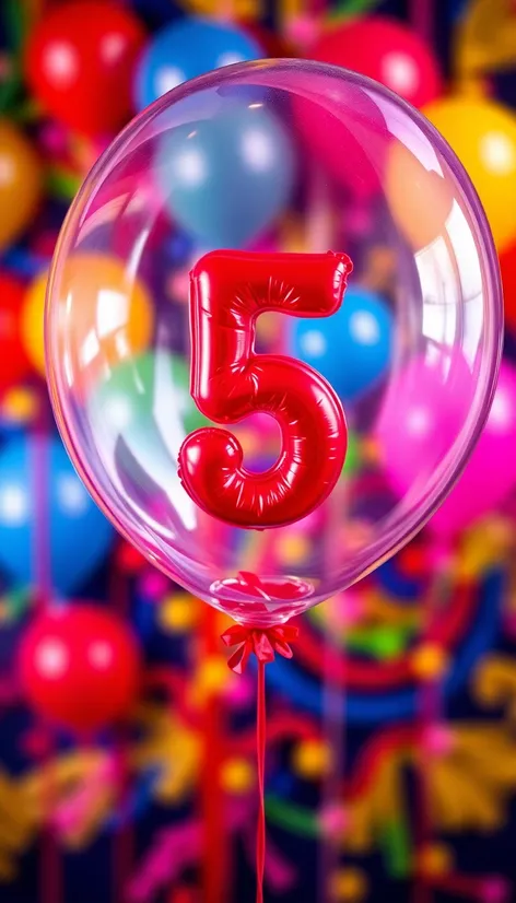 number inside balloon