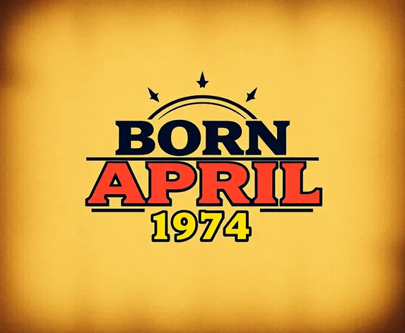 born april 1974 logo